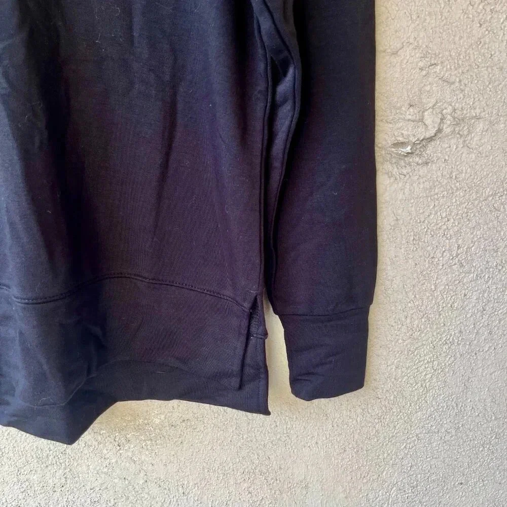 Loft Love You Latte Black Lounge Sweatshirt XS